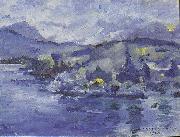 Lovis Corinth Lake Lucerne in the afternoon oil on canvas